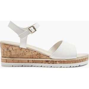 graceland Witte sandalette sleehak - Maat 38