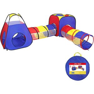 Kruiptunnel - Voor kinderen - Binnenspeelgoed - Buitenspeelgoed - Speelgoed - Met pop-up tent - Must have voor uw kinderen!
