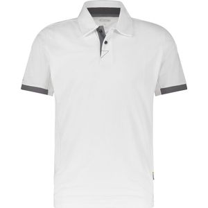 DASSY® Traxion Polo - maat 3XL - WIT/ANTRACIETGRIJS