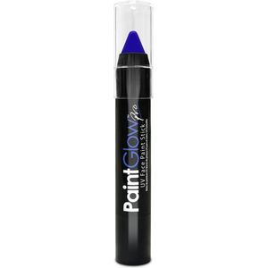 PaintGlow - UV Face & Body Paint Stick - Blacklight verf - Festival make up - Blauw