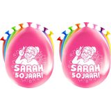 Paperdreams Ballonnen - Sarah/50 jaar feest - 16x stuks - diverse kleuren - 30 cm