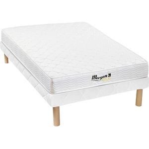 Morgengold Set bedbodem + matras met veren WOLKENLOS van MORGENGOLD - 90 x 200 cm L 200 cm x H 30 cm x D 90 cm