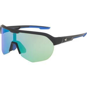 PERSEUS Matt Zwart Polarized Sportbril met UV400 Bescherming en Flexibel TR90 Frame - Unisex & Universeel - Sportbril - Zonnebril voor Heren en Dames - Fietsaccessoires - Blauw/Groen