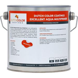 DCC Excellent Aqua Multiprimer - 5L - RAL 9001 | Crèmewit