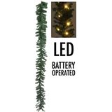 Guirlande - 35 LEDs - timer functie - op batterijen - warm wit - 270cm