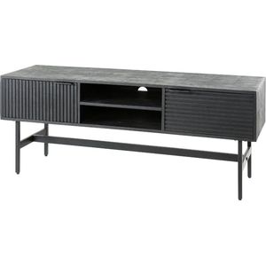 Mariah tv-meubel 140 cm mangohout zwart