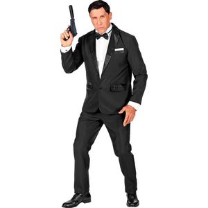 Widmann - James Bond Kostuum - 007 Bond Smoking - Man - Zwart - Large - Carnavalskleding - Verkleedkleding