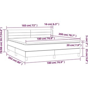 vidaXL-Boxspring-met-matras-stof-donkerbruin-180x200-cm