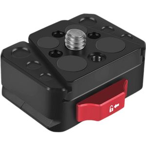 Quick Release Mount Plaat - Quick Release voor Insta360 One X4 X3 X2 X R GO Ace - Gopro Hero 13 12- V-Lock Mount - 1/4"" Anti-shake Klem - V Poort voor GoPro - Insta360 - DSLR - Smartphone