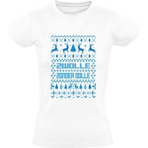 Zwolle Kerst Dames T-shirt - Feestdagen - Kerstmis - trui - kersttrui - Overijssel