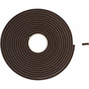 Luance Cozy Home Tochtstrip - donkerbruin - zelfklevend - 2 x 275 cm - tochtband - deur of raam