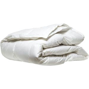 Ducky Dons Dekbed - White Effen Katoen - B 240 x L 220 cm - Lits-jumeaux Anti-allergisch/Hotelkwaliteit/Antihuisstofmijt/Antibacterieel/Luchtdoorlatend/Machinewasbaar/Klimatiserend - 174836-B 240 x L 220 cm