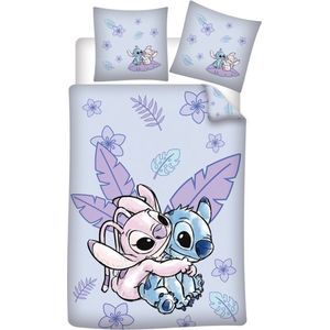 Disney Lilo & Stitch dekbedovertrek Angel - Eenpersoons - 140 x 200 / 65 x 65 cm - Katoen