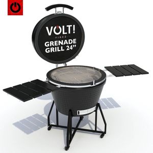 VOLT! Kamado BBQ 24 Inch - Houtskoolbarbecues - Ø63cm - Luxe Afwerking