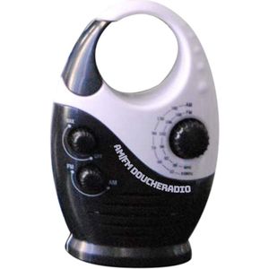 GTB® Douche Radio - Radio - Douche Speaker - Zwart - 14cm x 10cm x 6cm