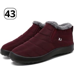 Livano Antislip Sneeuwboots - Snowboots - Wintersport Sneeuwschoenen - Ski Gadgets Voor Heren - Maat 43 - Bordeaux Rood