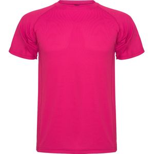 Fuchsia kinder unisex sportshirt korte mouwen MonteCarlo merk Roly 12 jaar 146-152