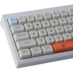 PBT Keycaps 128 Toetsen XDA-Profiel ANSI Indeling Sublimatietoetsen Voor Mechanische Toetsenborden Compatibel met Gateron en Cherry MX Switches