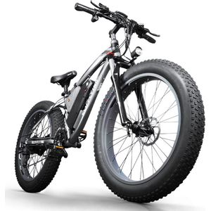 P4B - Elektrische Fatbike - Elektrische Mountainbike - Elektrische Fiets - E-bike - Fatbike - 1 jaar garantie - Zwart - Legaal openbare weg