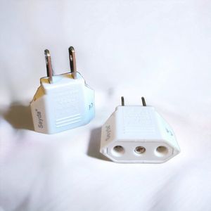 Seyda® Originele Hoge Kwaliteit Reisstekker Wereldstekker - EU naar USA - Travel Adapter - Europa naar Amerika - Wit - (2 Stuks)