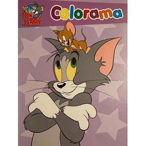 Colorama - Kleurboek Tom & Jerry Paars - Tom en Jerry - Tom and Jerry - met 48 fantastische kleurplaten voor uren kleurplezier