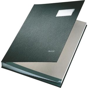 Leitz Kartonnen Vloeiboek met 20 Scheidingsbladen en Etikethouder - 100% Gerecycled Materiaal - Zwart