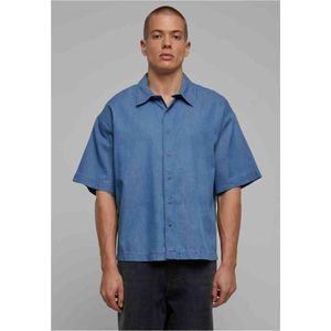 Urban Classics - Lightweight Denim Overhemd - 4XL - Blauw