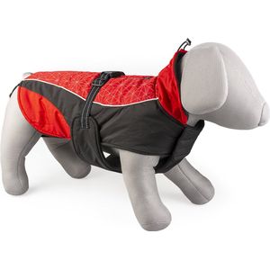 Duvoplus - Dierenkleding - Hond - Hondenjas Hi Vis Casual Xl - 70cm Rood/zwart - 1st