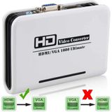 Let op type!! HDMI naar VGA & Audio HDTV Converterwit