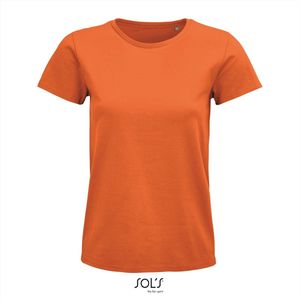 SOL'S - Pioneer T-Shirt dames - Oranje - 100% Biologisch Katoen - XL