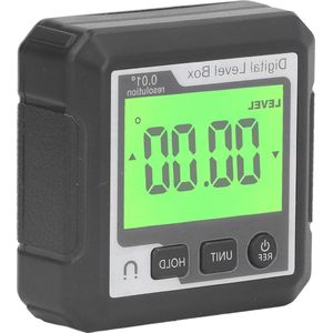 Digitale Waterpas Magnetische Hellingsmeter Multifunctionele Gradenboog Hoge Nauwkeurigheid Zwart wit
