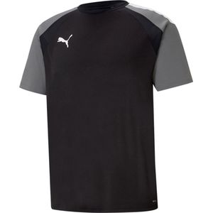 Puma Teampacer Shirt Korte Mouw Kinderen - Zwart / Grijs | Maat: 152