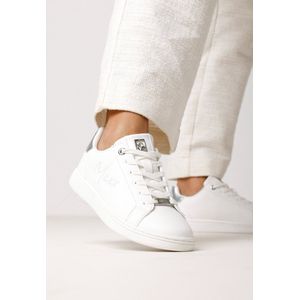 Sneaker Glib Dames - Wit / Zilver - Maat 42