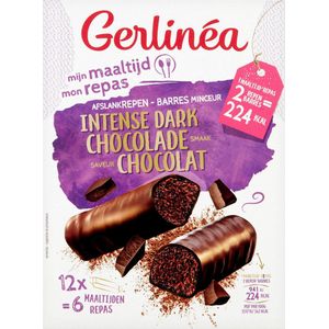 Gerlinea Maaltijdrepen - Intense Dark Chocolate - 12 stuks