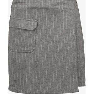 TwoDay dames skort grijs met pinstripe - Maat XL - Broekrok
