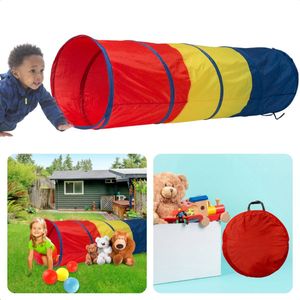Cheqo® Speeltunnel Kinderen - Kruiptunnel - Kruiprol - Pop-up Tunnel 180x45 cm - Opvouwbaar Speelplezier - Duurzaam Materiaal