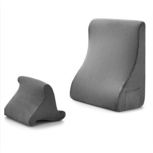 Leeskussen Voor In Bed - Leeskussen Voor Boeken Ergonomisch Ontwerp - Leeskussen Voor In Bed Verstelbaar Met 4-in-1 Functionaliteit - Grijs