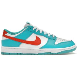 Nike Dunk Low Retro Miami Dolphins schoenen | Oranje/Appelblauwzeegroen | Maat 40 | Unisex