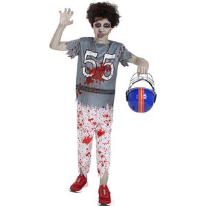 FUNIDELIA Zombie Rugbyspeler Kostuum Voor voor jongens - Maat: 135 - 152 cm