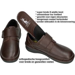 G-comfort -Heren - bruin donker - geklede lage schoenen - maat 44