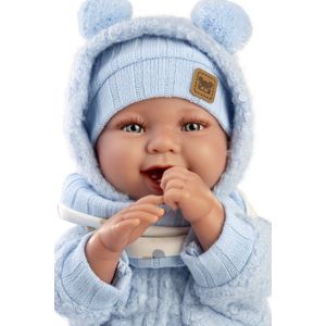 Llorens soft body babypop Tino met geluid kleding en speen 44 cm