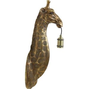 Light & Living Wandlamp Giraffe - Antiek Brons - 20.5x19x61cm - Binnen Modern