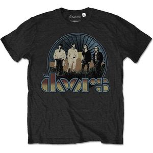 The Doors - Vintage Field Heren T-shirt - L - Zwart