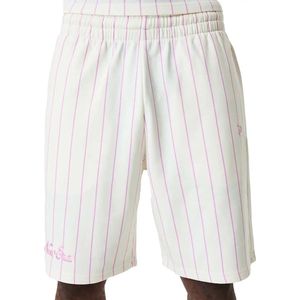 Pinstripe Shorts Off White Pink Kledingmaat : S