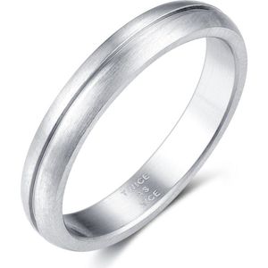 Twice As Nice Ring in edelstaal, glad 62