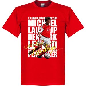 Michael Laudrup Legend T-Shirt - Rood - 3XL