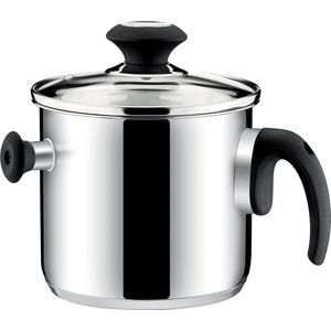 dubbelwandige kookpot met deksel en overdrukventiel, geschikt voor inductie, Ø 16 cm, 2l