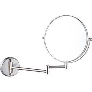 Fortifura Calvi make-up spiegel - 20cm - rond - PVD - Geborsteld RVS PVD (RVS)
