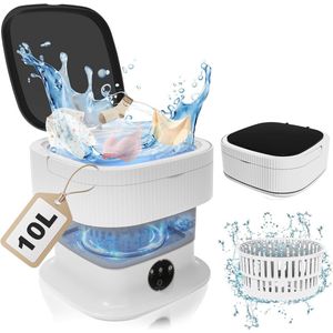 Draagbare Mini Wasmachine met Centrifuge - 10L, 40W voor Reizen en Camping