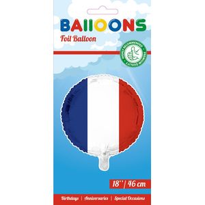 3x Folieballon Frankrijk 18"" 45cm - Feest Feestje Landen Helium Folie Ballon